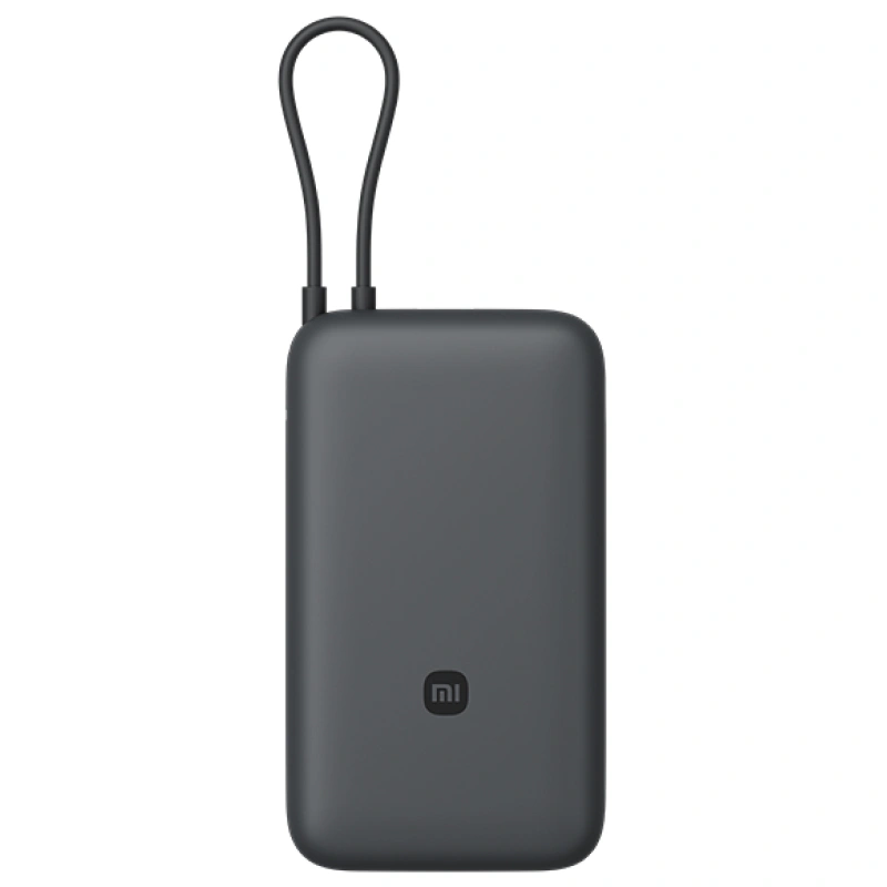 Внешний аккумулятор XiaoMi Power Bank with Built-in Cable 22.5W 20000mAh, Темно-серый (PB2020MI). Фото 1