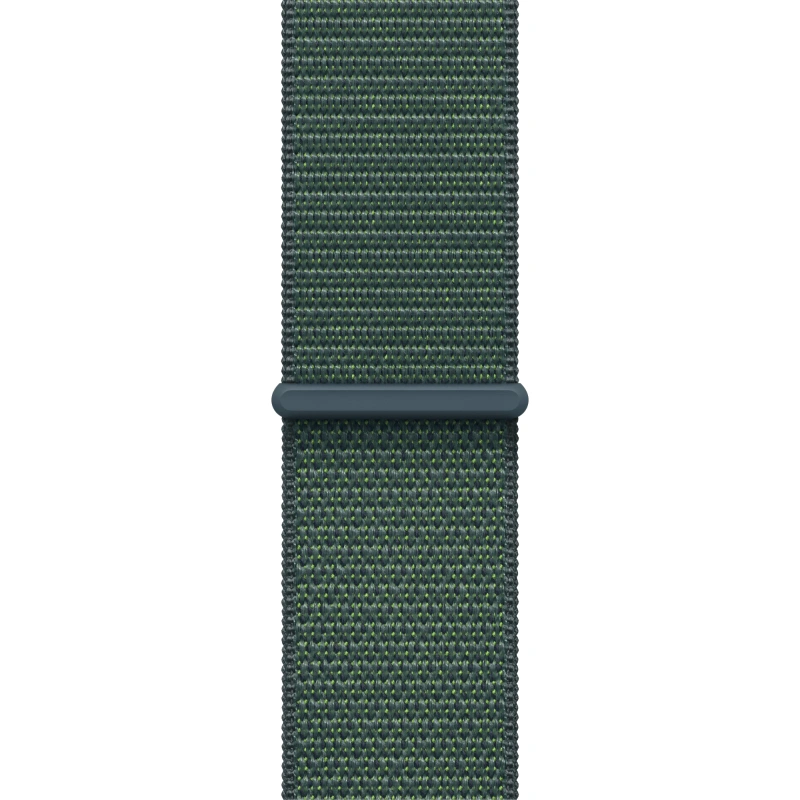 Apple Watch SE 2024, 44 мм, алюминий цвета "сияющая звезда", Green Sport Loop (MXEW3). Фото 3
