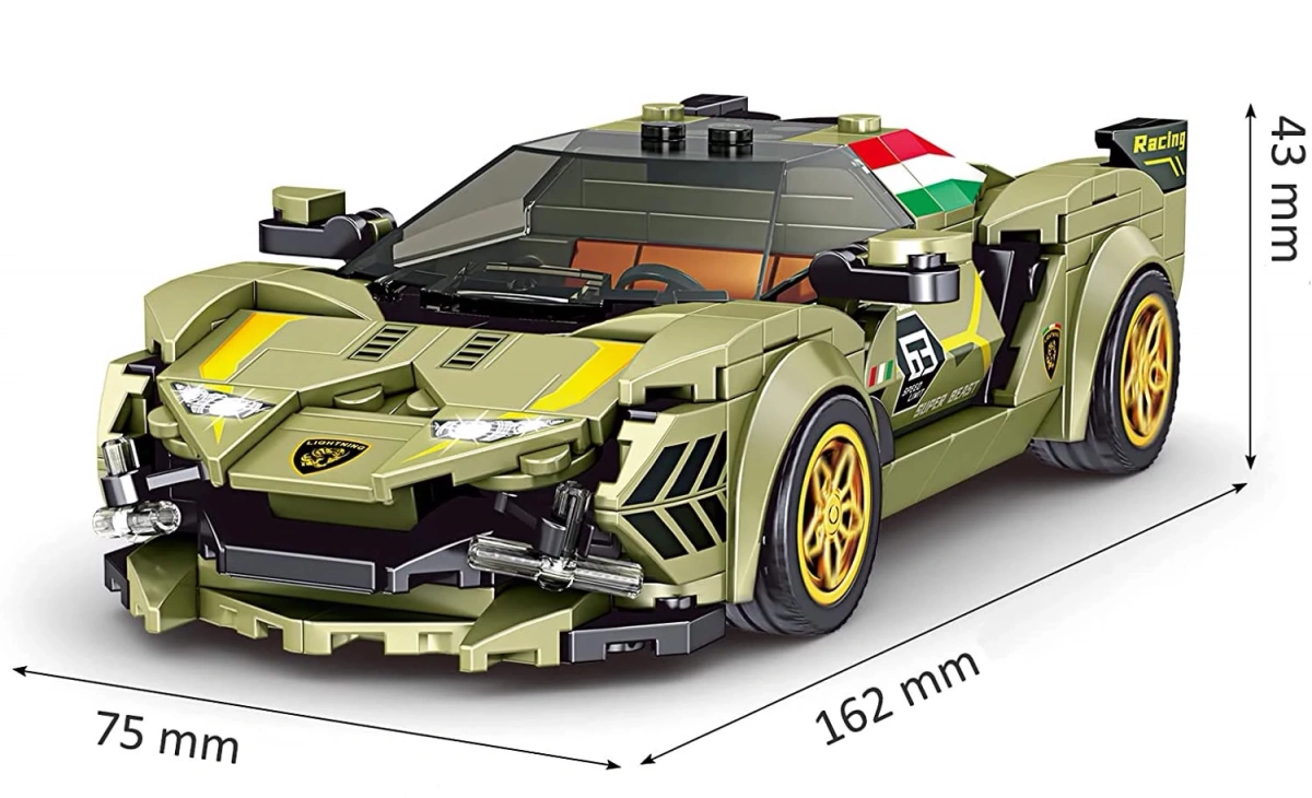 Конструктор Mould King Models 27003. Lamborghini Sian, 333 детали. Фото 4