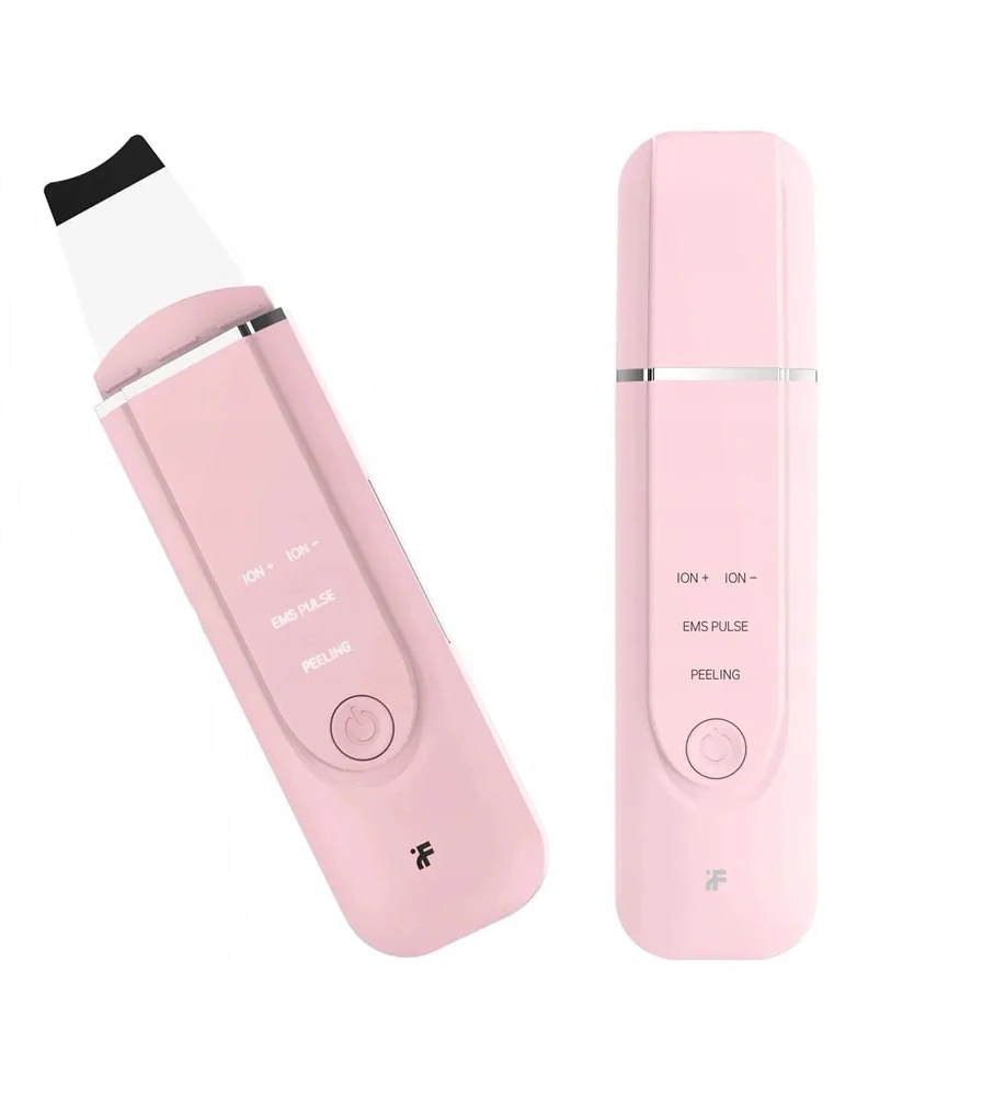 Аппарат для ультразвуковой чистки лица InFace Blackhead Remover MS7100, Розовый. Фото 2