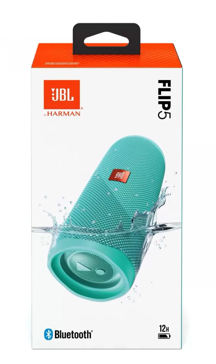 Беспроводная акустика JBL Flip 5, Teal (JBLFLIP5TEAL). Фото 6