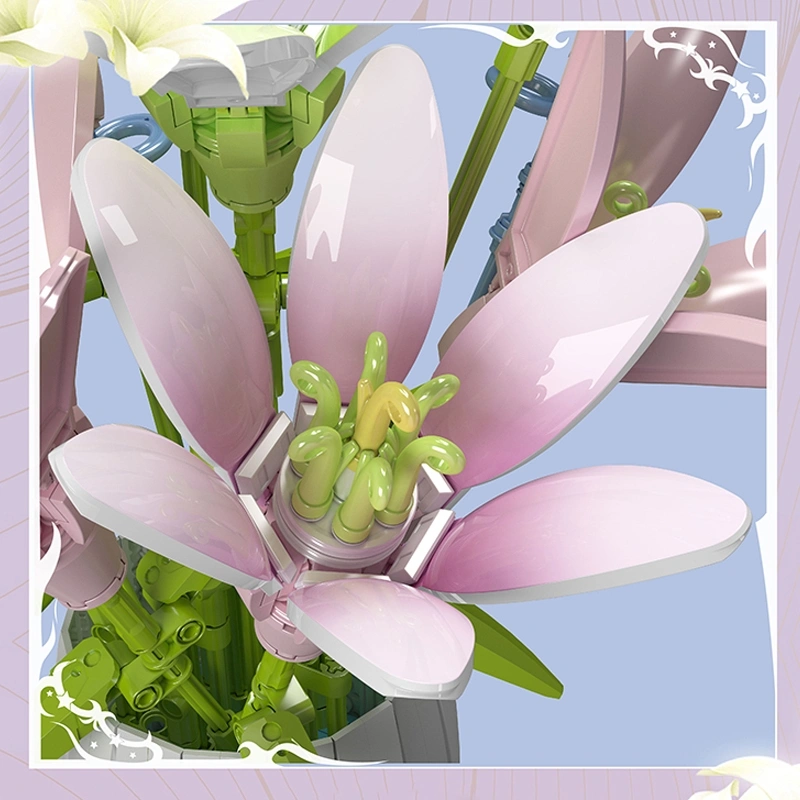 Конструктор Mould King Flower World 10057: Vibrant Dreams Lilies. Фото 3