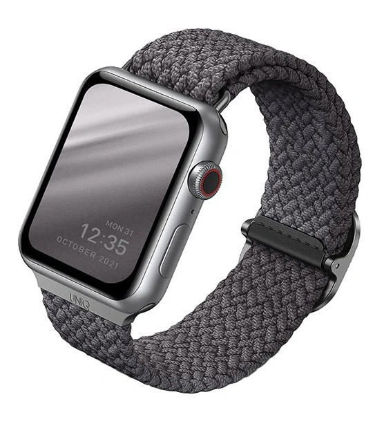 Ремешок Uniq для Apple Watch 38/40/41/42мм ASPEN Strap Braided, Grey (40MM-ASPGRY). Фото 1