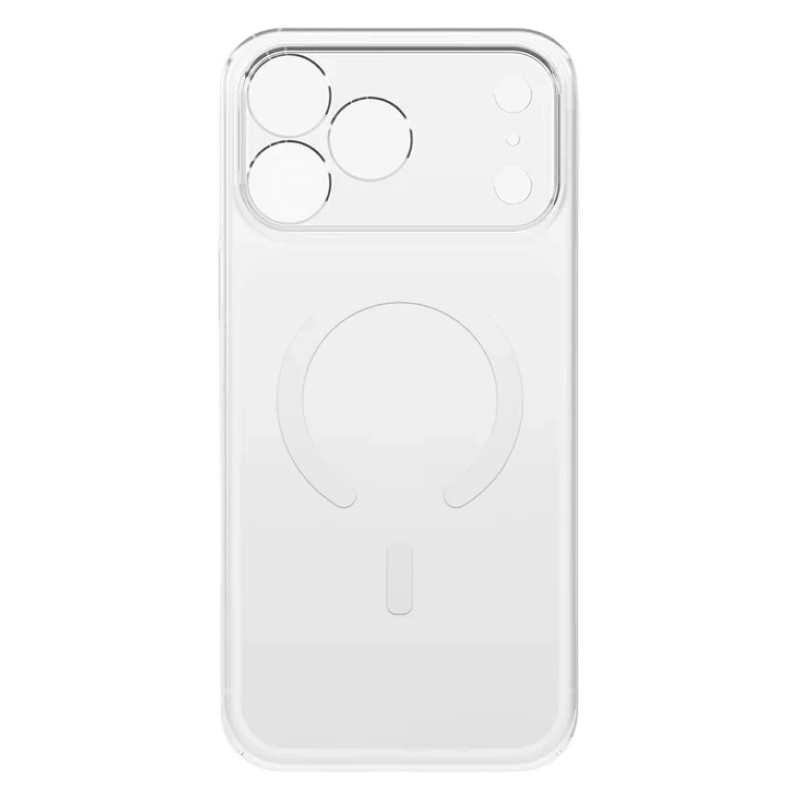 Накладка Uniq AirSuit MagSafe для iPhone 17 Pro, Glossy Clear/White (IP6.3P(2025)-ASMGCLRW). Фото 3