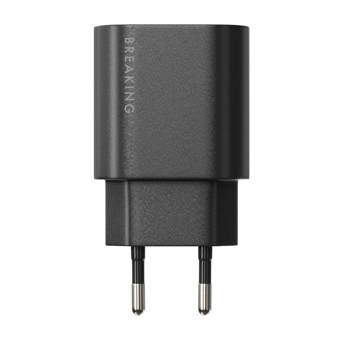 Сетевое зарядное устройство Breaking USB-C WC14 25W, Чёрное. Фото 1