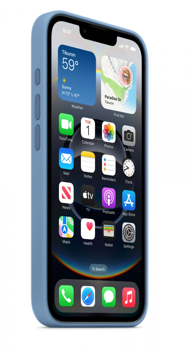 Накладка Silicone Case With MagSafe для iPhone 16e, Winter Blue. Фото 2