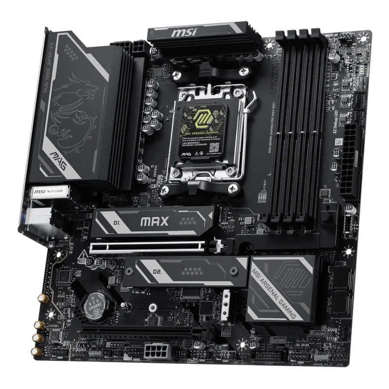 Материнская плата MSI B850M GAMING PRO MAX (AM5, mATX). Фото 2