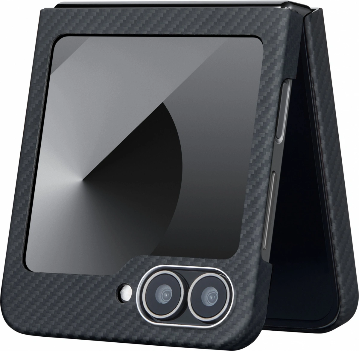 Накладка Pitaka MagEZ case 5 для Samsung Galaxy Z Flip6, Чёрно-серая (FBFLIP6). Фото 6