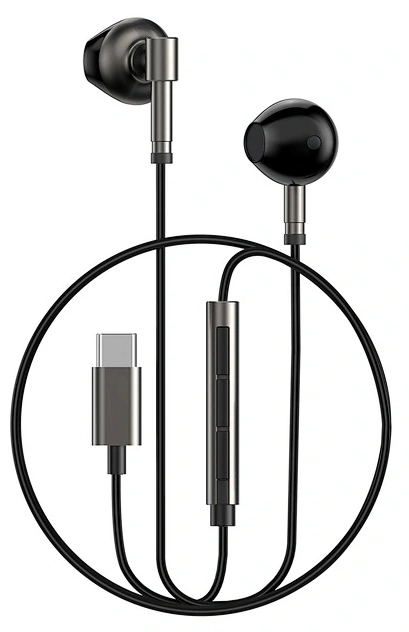 Наушники Wiwu Wired Sports Earphone EB316 Type-C, Чёрные. Фото 2