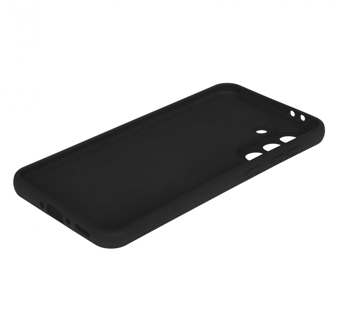 Накладка Zibelino Soft Matte Microfiber Case для Samsung Galaxy A56 силиконовая, Чёрная. Фото 3