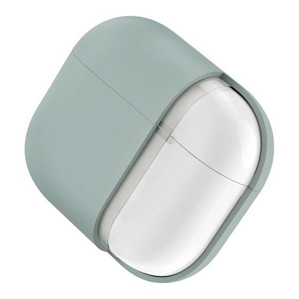 Чехол Uniq для наушников AirPods 4 LINO Liquid silicone, Iceplant Green (AIRPODS(2024)-LINOIGRN). Фото 5