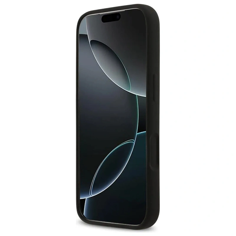 Накладка Lagerfeld для iPhone 17 Pro Max Liquid Silicone Hearts Hard (MagSafe), Black (KLHMP17XSMHBKSOK). Фото 6