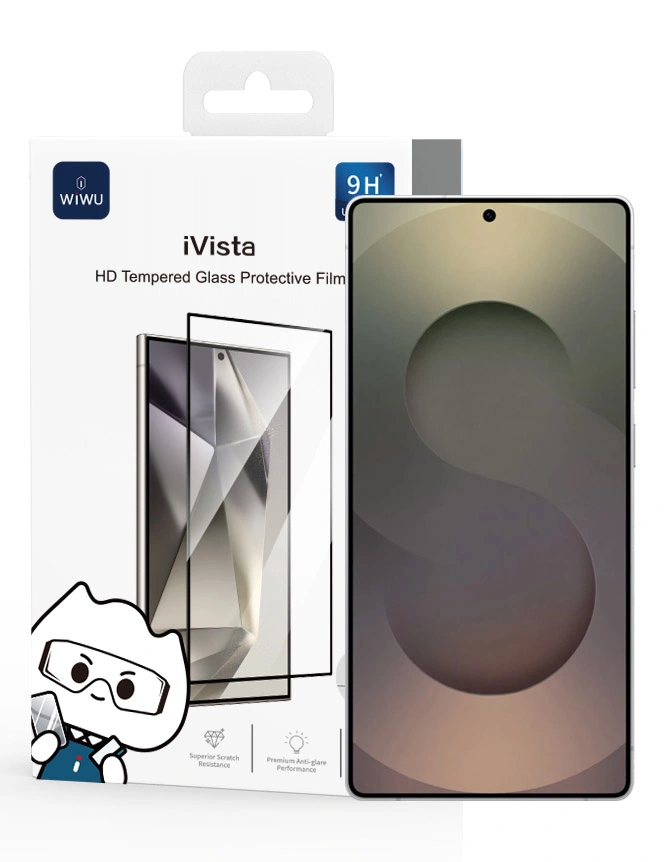 Защитное стекло Wiwu  iVista Tempered Glass для Samsung S25 Ultra, GT-024, Чёрное. Фото 1