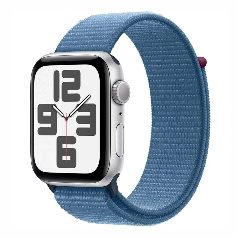 Apple Watch SE 2023, 40 мм, алюминий цвета "серебро", Winter Blue Sport Loop (MRE33). Фото 1