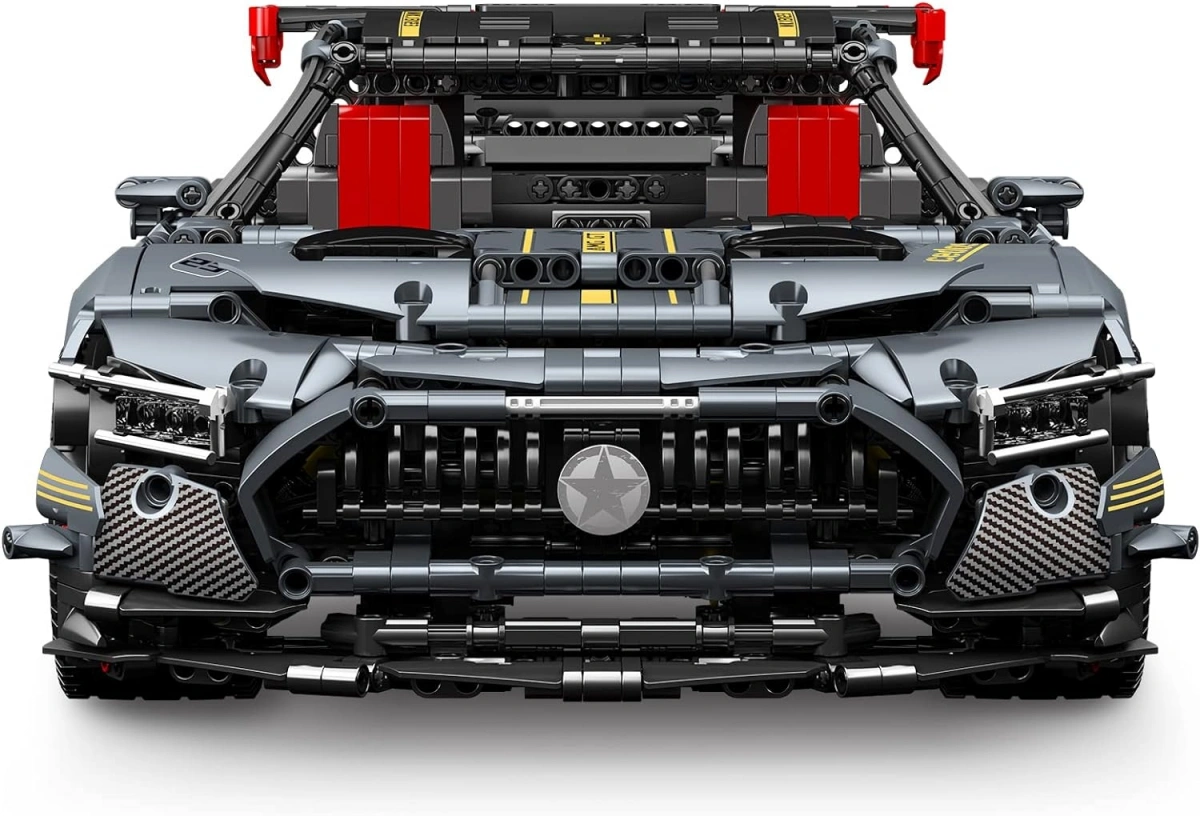 Конструктор Mould King Models 13123 AMG GT Shadow Sports Car, 2872 детали, Серый. Фото 3