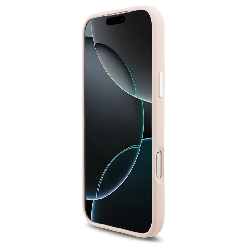 Накладка Lagerfeld для iPhone 17 Pro Max Liquid Silicone Initials Metal Logo & Camera Hard, Pink (KLHCP17XSMCKLMCLP). Фото 5