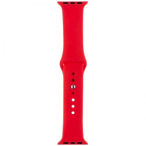 Ремешок силиконовый для Apple Watch 44/45/46/49мм, Красный. Фото 2