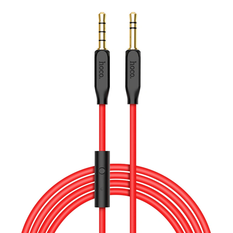 Кабель AUX Hoco Audio cable 3.5mm to 3.5mm, Black (UPA12). Фото 1