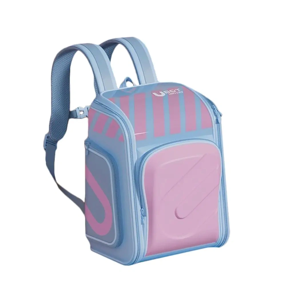 Рюкзак школьный UBOT Full-open Suspension Spine Protection Schoolbag 18L (268x215x330), Голубой/розовый (UBO21). Фото 1