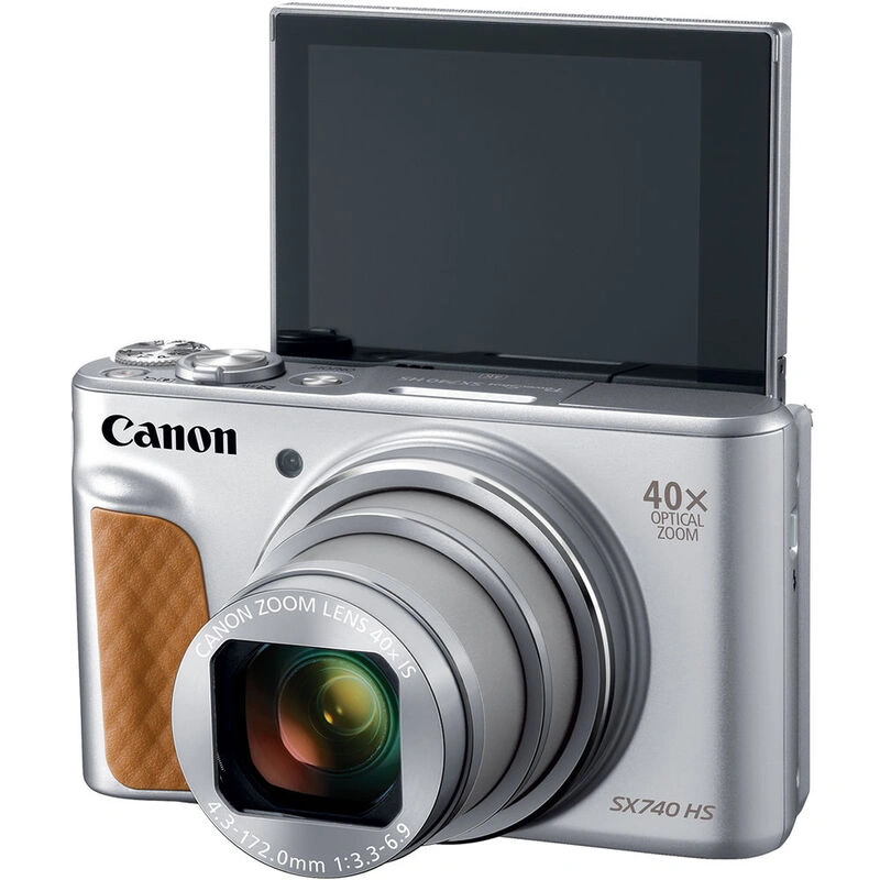 Фотоаппарат Canon PowerShot SX740 HS, Серебристый (Английский язык). Фото 8