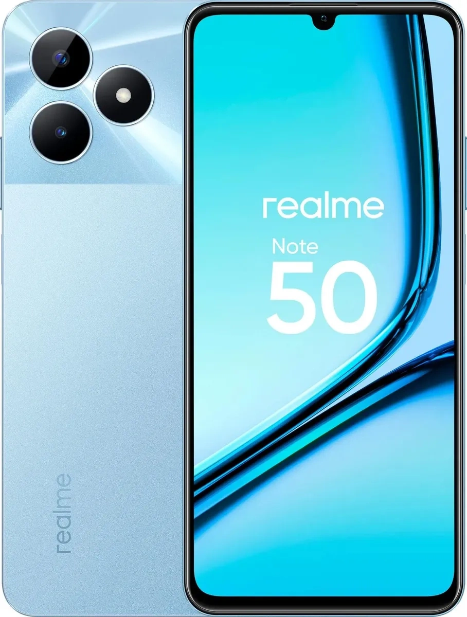 Смартфон Realme Note 50 3/64Гб Небесный Голубой (RMX3834). Фото 1