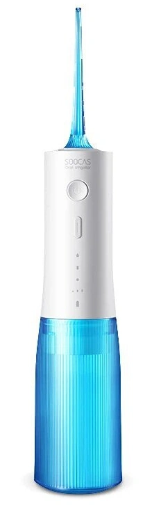 Беспроводной ирригатор Soocas W3 PRO (4 насадки) (без футляра для насадок), Голубой. Фото 2