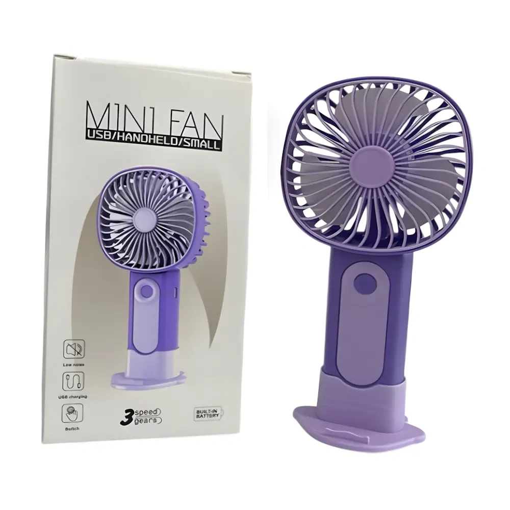 Ручной вентилятор Mini Fan 777-01, Фиолетовый. Фото 2
