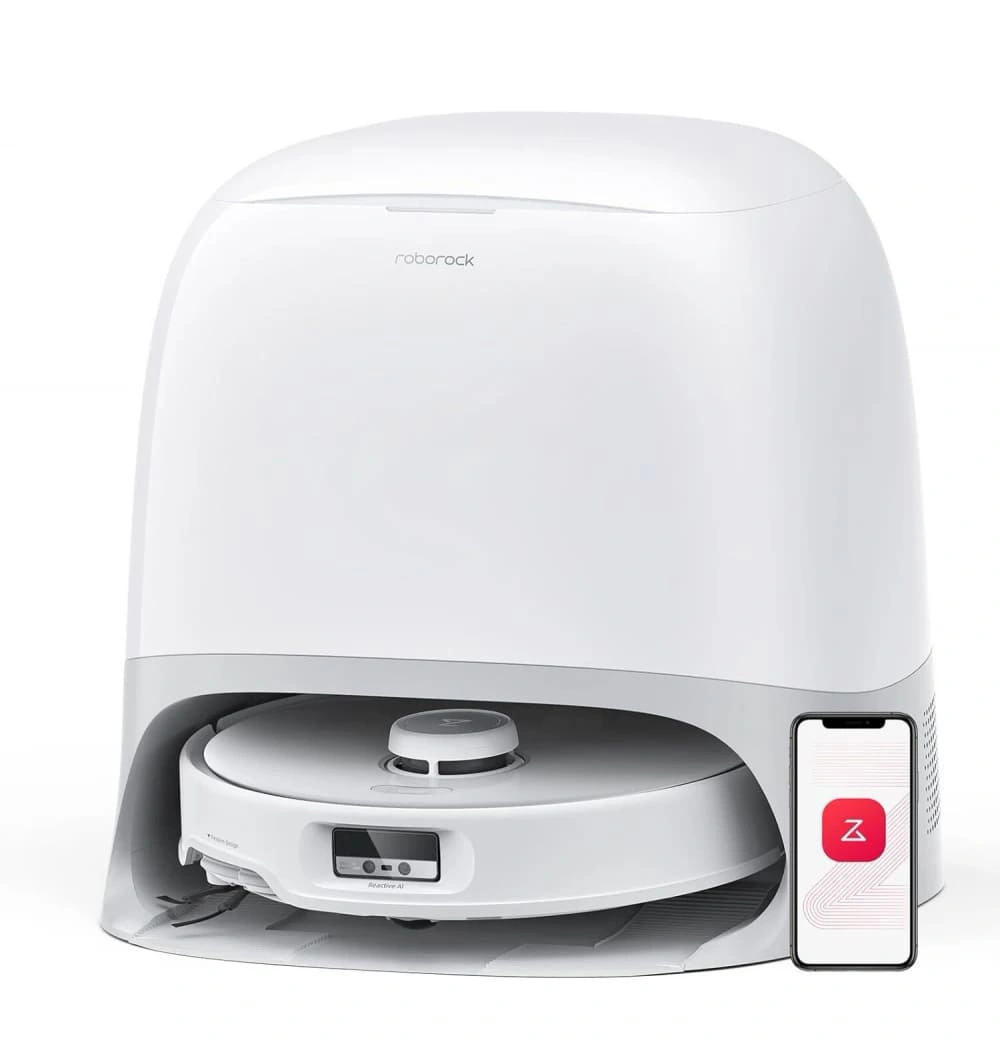 Робот-пылесос Roborock Qrevo CurvX (RRE0VIS), Белый. Фото 1