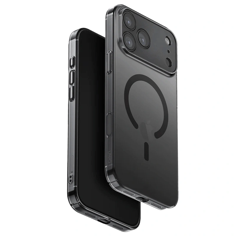 Накладка Uniq AirSuit MagSafe для iPhone 17 Pro Max, Glossy Smoke (IP6.9P(2025)-ASMGSMK). Фото 1
