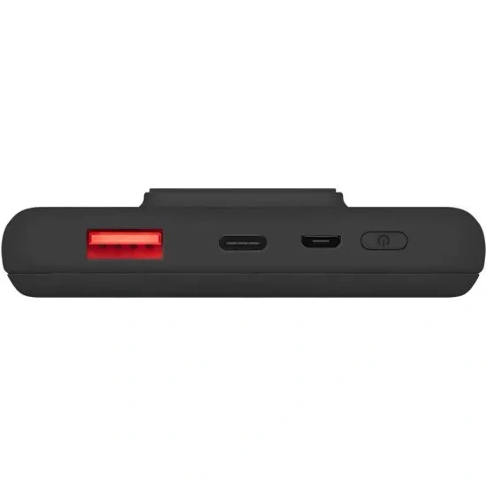 Внешний аккумулятор с возможностью беспроводной зарядки Rombica NEO Wireless PD 15W 10000 mAh, Чёрный (PB-0149). Фото 4