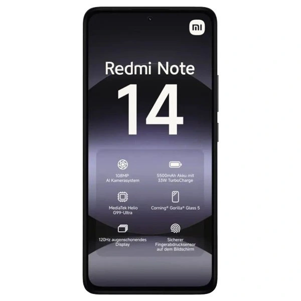 Смартфон Redmi Note 14 6/128Gb Midnight Black. Фото 2