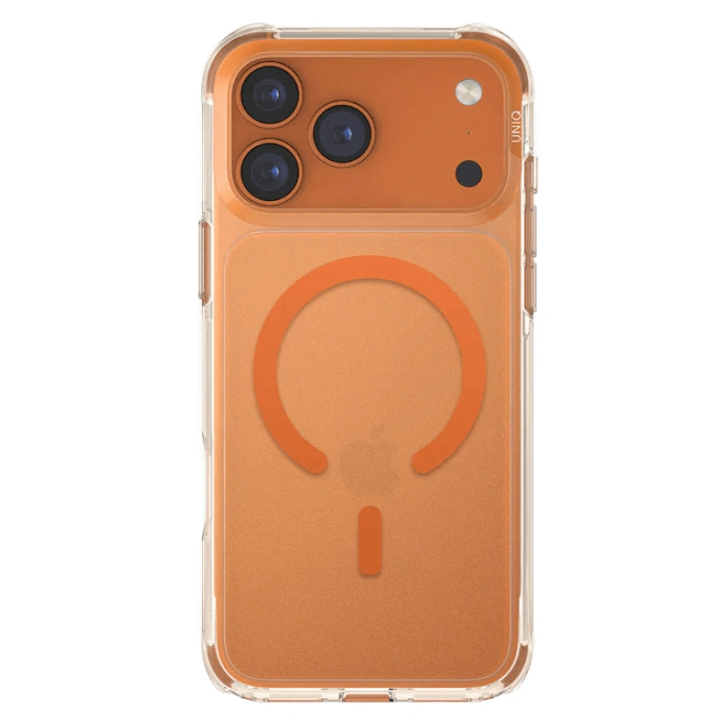 Накладка Uniq для iPhone 17 Pro LifePro Xtreme (AF) MagSafe, Frost Clear/Volt Orange (IP6.3P(2025)-LXAFMFCLRVO). Фото 2