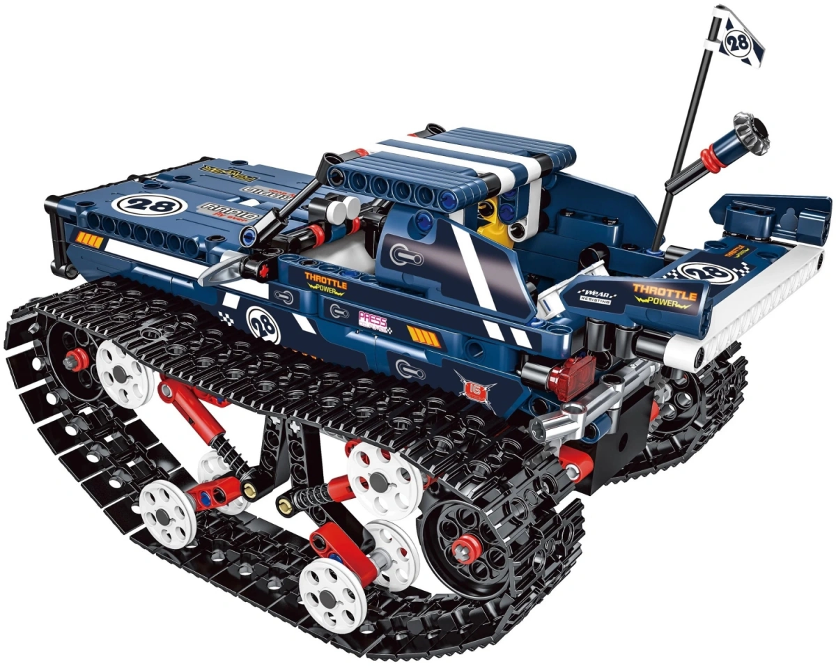 Конструктор Mould King Techinque 13025. Гусеничный джип, 626 деталей, пульт ДУ, двигатель. Фото 3