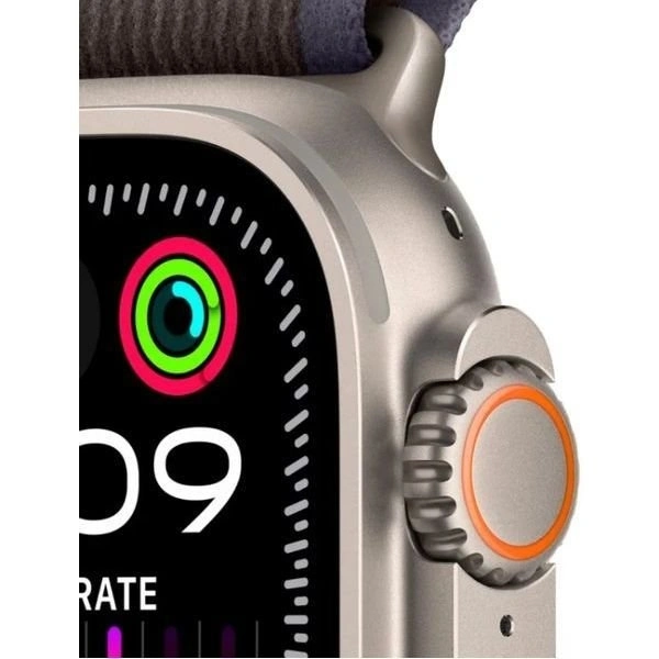 Apple Watch Ultra 2 GPS+Cellular 49mm, ремешок "Blue/Black Trail Loop" размер S/M 130-190 mm (MRFQ3). Фото 4