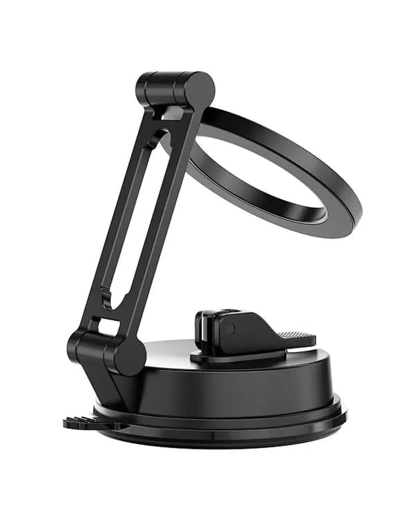 Держатель Wiwu Vacuum Suction Foldable Rotating Magnetic Phone Holder на присоске Wi-CH057, Black. Фото 2