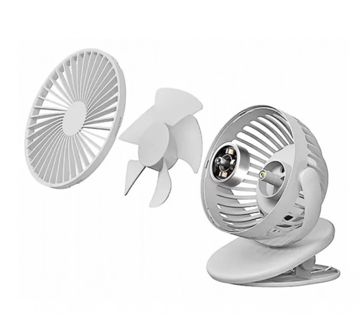 Вентилятор портативный Solove Electric Clipper Fan F3, Белый. Фото 2