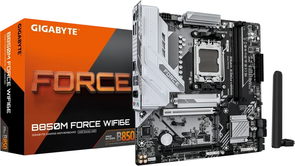 Материнская плата Gigabyte B850M FORCE WF6E (AM5, mATX). Фото 4