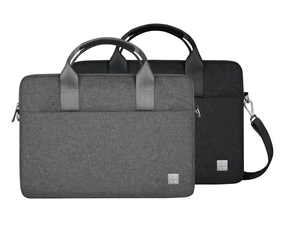 Сумка для ноутбука Wiwu Minimalist Laptop Bag 2 15.6", Gray. Фото 4