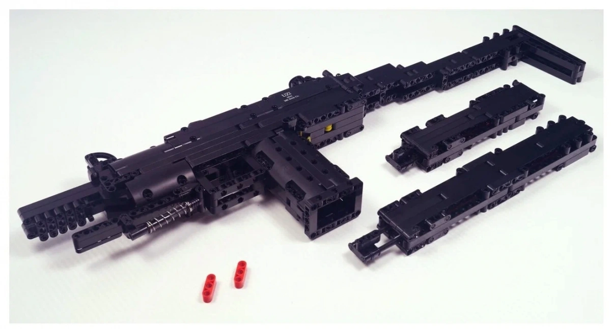 Конструктор Mould King Block Gun 14006. Пистолет-пулемет Mini Uzi, 796 деталей.. Фото 4