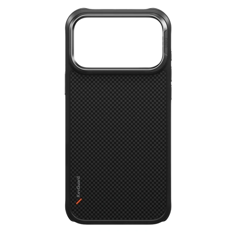 Накладка Uniq для iPhone 18 Pro Max / iPhone 17 Pro Max Keva Tough Aramid Case (MagSafe), Carbon Black (IP6.9P(2026)-KEVAMCBLK). Фото 3