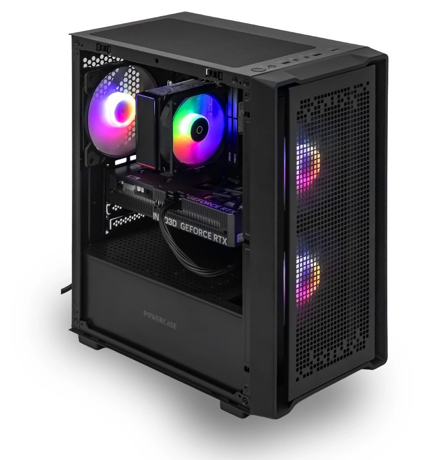 Системный блок CORE M (A3B Intel Core i5-12400F, 32Гб DDR4, RTX5060, SSD 1Тб M.2, MSI B760M-E, 650Вт). Фото 2