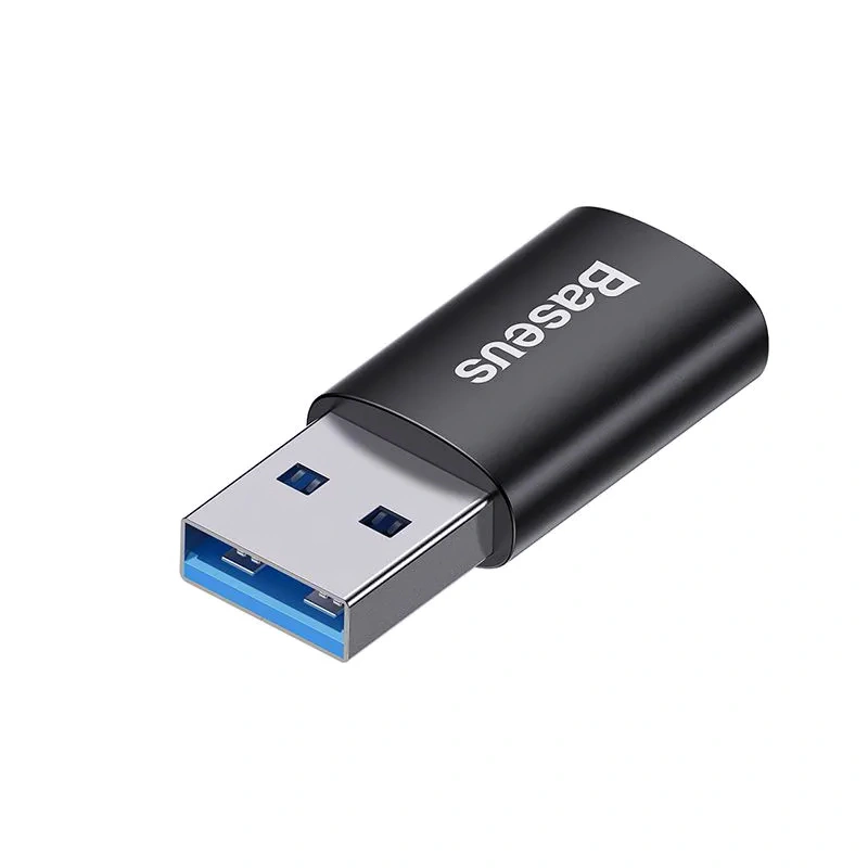 Переходник Baseus Ingenuity Series Mini OTG Adaptor USB-A to Type-C 3.1, черный (ZJJQ000101). Фото 4