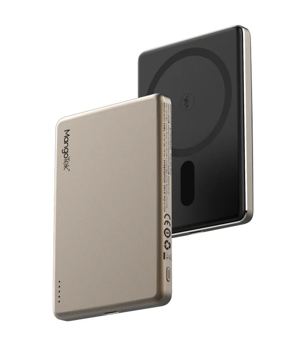 Внешний аккумулятор MangoTek MGP01 MagSafe 5000mAh, Титановое золото. Фото 1