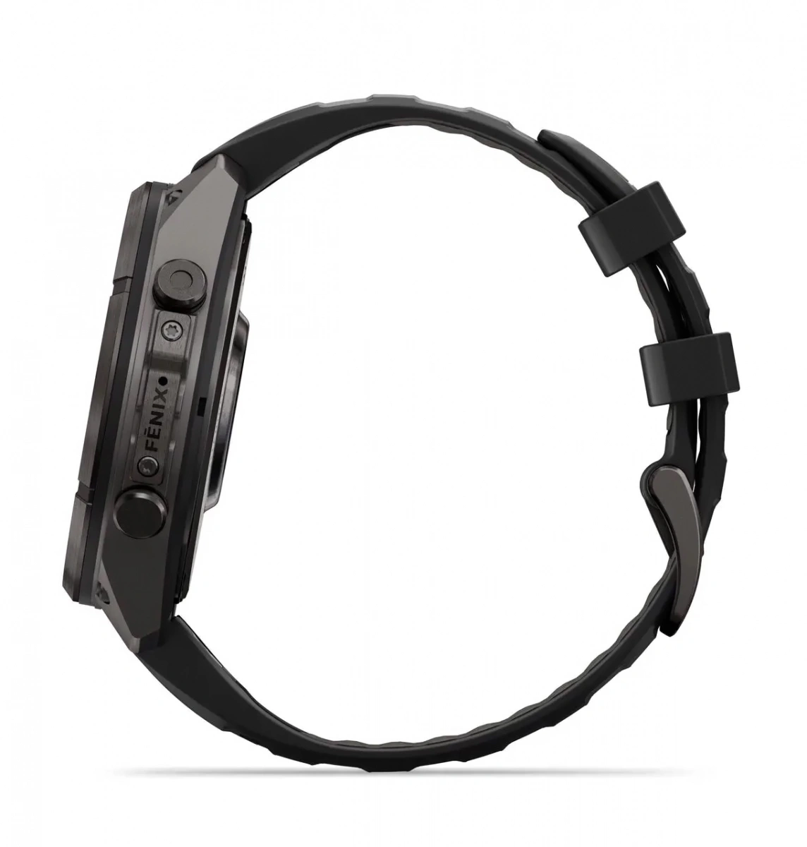 Умные часы Garmin Fenix 9 Pro 47MM, АMOLED, LTE, Carbon gray DLC titanium with black/pebble gray silicone band. Фото 4