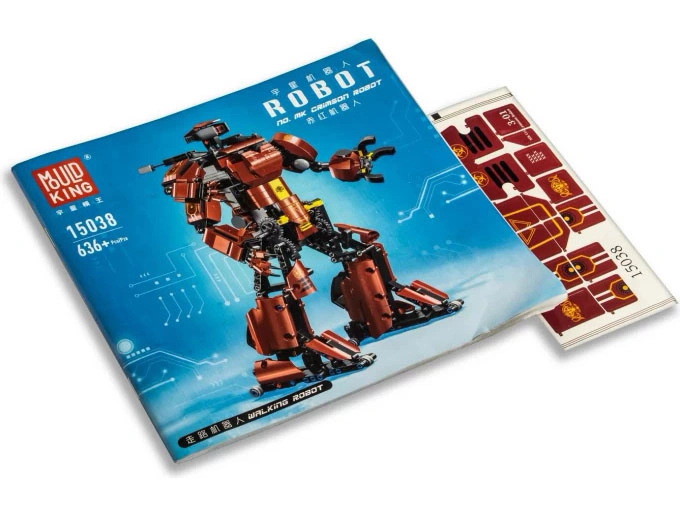 Конструктор Mould King Robot 15038. Crimson(Багровый Тайфун), 636 деталей, пульт ДУ. Фото 7