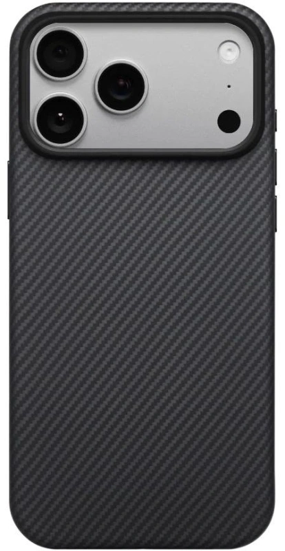 Накладка Pitaka для iPhone 17 Pro Aramid UltraGuard Case, Чёрно-серая (KI1701PB). Фото 1