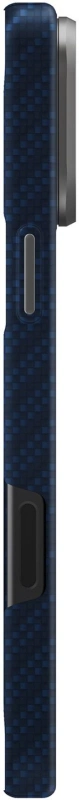 Накладка Uniq Keva Edge Aramid Case MagSafe для iPhone 17 Pro Max, Синяя (IP6.9P(2025)-KEVAEDMTBLU). Фото 3