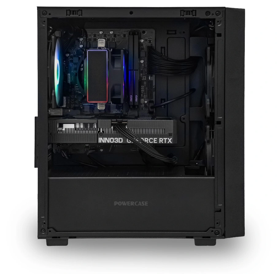 Системный блок CORE M (A3B Intel Core i5-12400F, 32Гб DDR4, RTX5060, SSD 1Тб M.2, MSI B760M-E, 650Вт). Фото 3