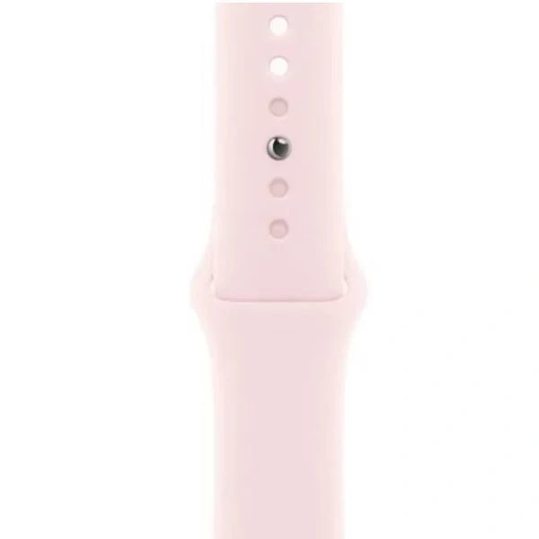 Apple Watch Series 9, 41 мм, розовый алюминий, спортивный ремешок нежно-розового цвета, размер M/L (MR943). Фото 3