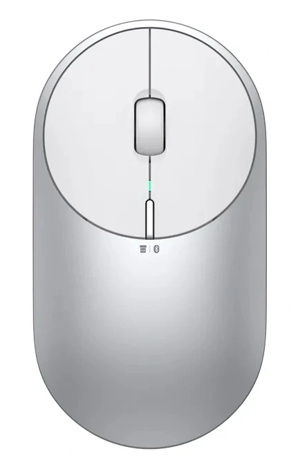Мышь беспроводная XiaoMi Mi Portable Mouse 2 BXSBMW02 Silver. Фото 1
